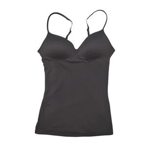 Maidenform Black Built-In Bra Camisole Shaper Tank Top Womens Size Medium 0119S2